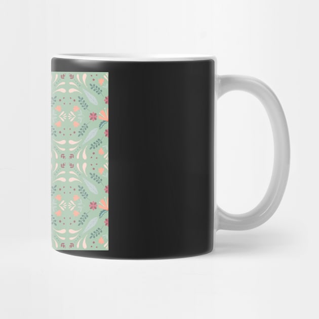 Copy of Floral pattern in bright winter colours by BosskaDesign